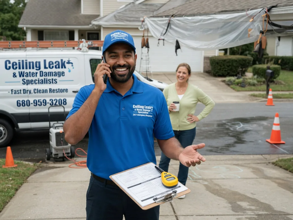 Ceiling Leak Cleanup Sunspot, NM FAQs